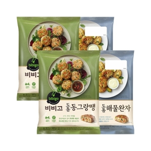 CJ 비비고 도톰동그랑땡 560g x2개+도톰해물완자 510g x2개_이미지