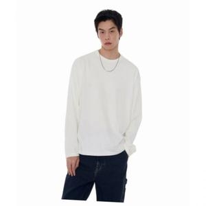 무신사 스탠다드 MUSINSA STANDARD 피그먼트 릴렉스드 크루 넥 긴소매 티셔츠 차콜 그레이 MMETL171-CG 262051 2XL_이미지