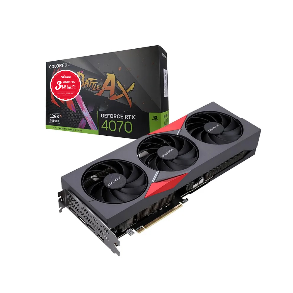 COLORFUL ������ RTX 4070 �丶ȣũ EX D6X 12GB �Ǿ���Ʈ