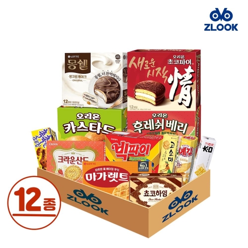지룩 사장님 역조공 과자세트 12종_이미지