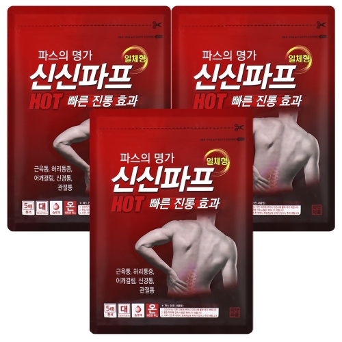 신신제약 신신 파프 핫 파스 5개입 3개