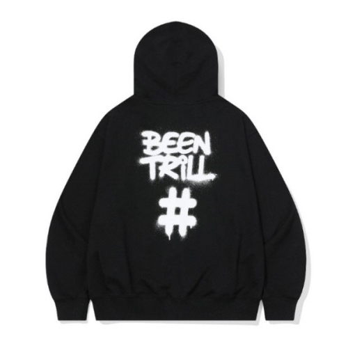 수프 빈트릴자켓 VQA BA251TR002BK 레이 해시태그 후드 집업 블랙