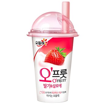빙그레 <b>요플레</b> 오프룻 딸기 알로에 180ml