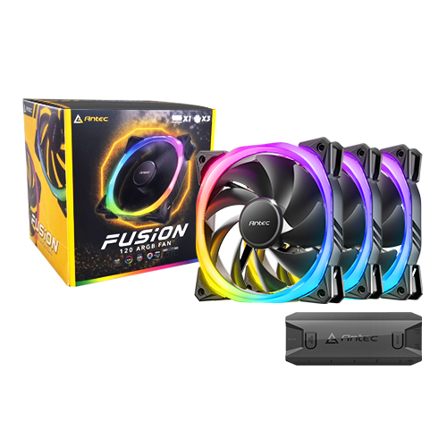 Antec FUSION 120 ARGB (컨트롤러/3팩, 블랙)