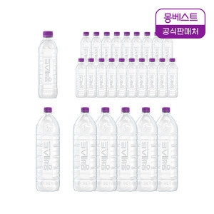 한국청정음료 몽베스트 위드어스 무라벨 2L 6개 + 위드어스 무라벨 500ml 20개