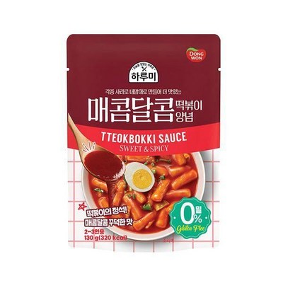 동원F&B 하루미 매콤달콤 떡볶이 양념 130g (2개)_이미지