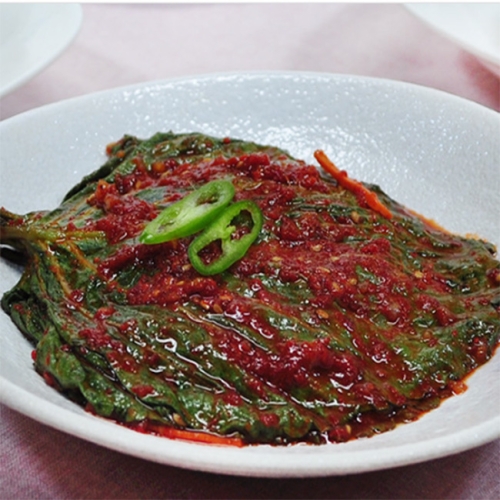 국산 깻잎김치 450g / 짜지 않고 향긋한 깻잎김치