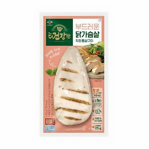 CJ제일제당 The더건강한 닭가슴살 직화통살구이 100g (1개)_이미지