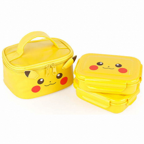 포켓몬스터 입체이중락 스텐 가방 도시락 (2단)