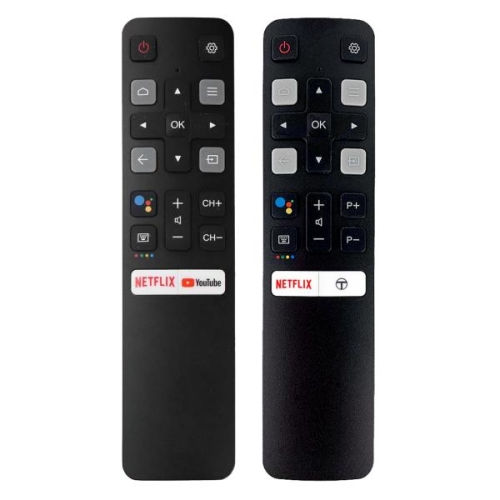  스마트 호환 TCL 안드로이드 TV용 블루투스 호환 음성 리모컨 교체 작동 RC802V 49P30FS 65P8S 55C715