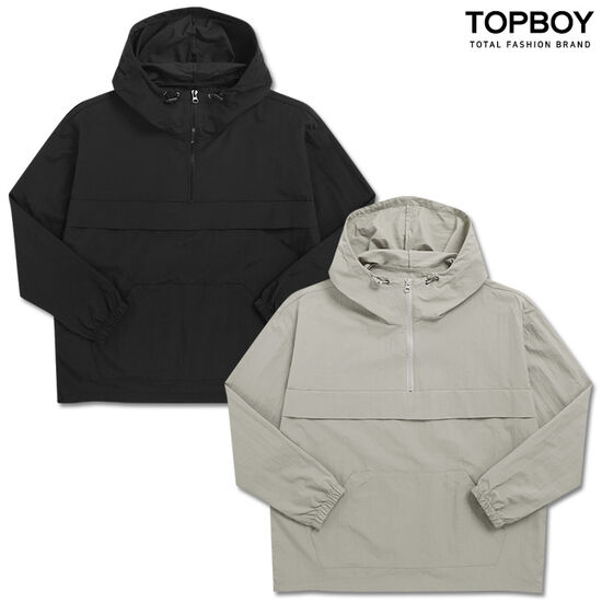 탑보이 발수코팅 타슬란 오버핏 아노락 후드티 TC021_이미지