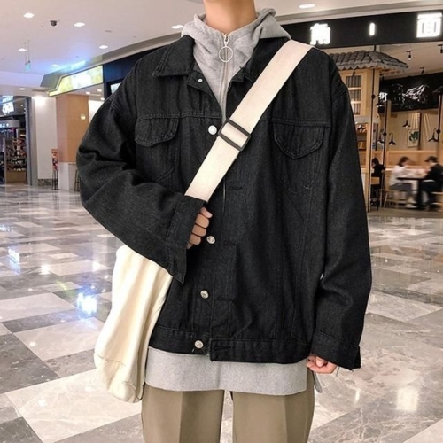남성 캐쥬얼 데님 자켓 포켓 디자인 북한 남자 자켓 WFINM97_이미지