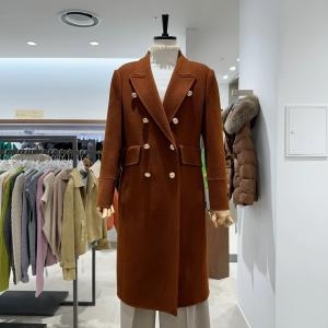 오프리미츠 여성 핸드메이드 울 금장 단추 코트 M22CT1B09