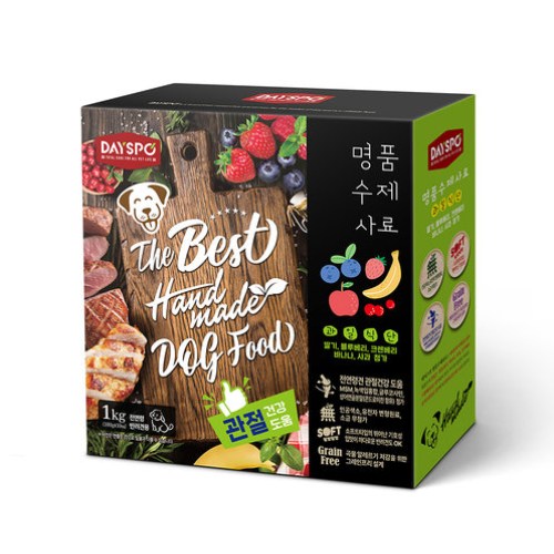  데이스포 독 명품 수제사료 과일식단 1kg [1개]