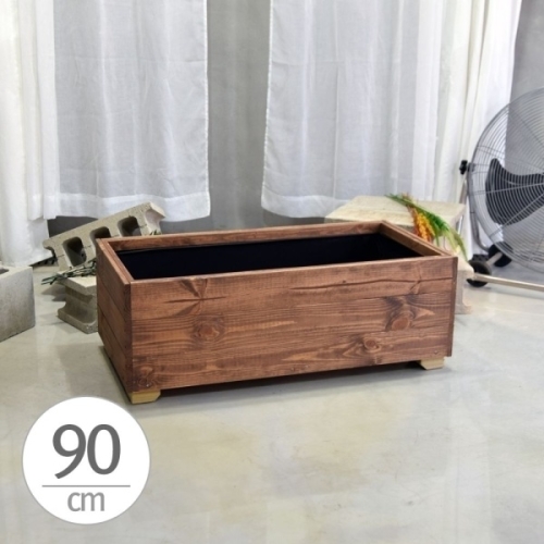 베란다 텃밭용 방부목화분 90x45x32cm 도로화분