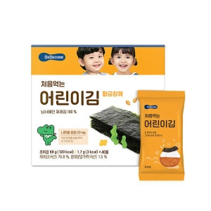 베베쿡 처음먹는 어린이김 황금참깨 17g
