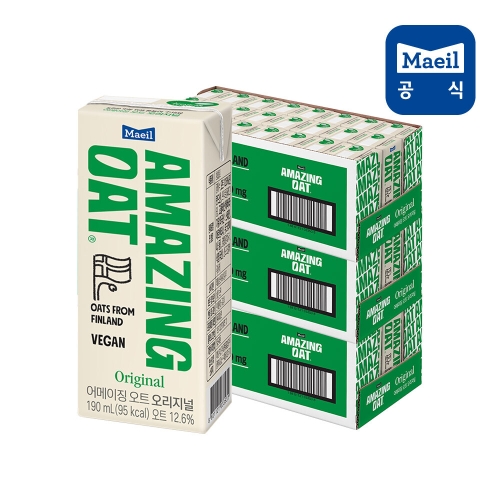 매일유업 어메이징 오트 오리지널 190ml (72개)