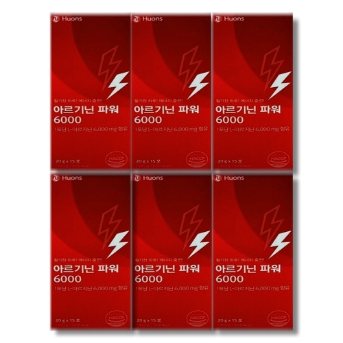 휴온스내츄럴 아르기닌 파워 6000 15포 (6개)_이미지