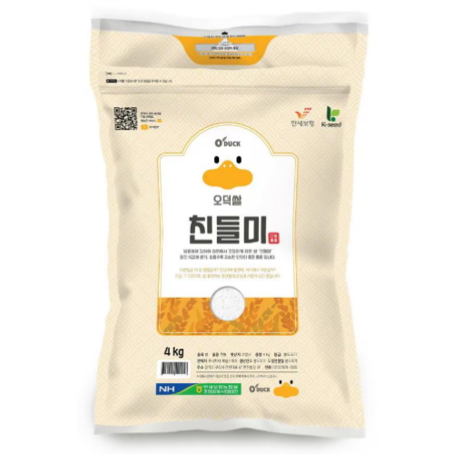 오덕 2026 햅쌀 오덕쌀 친들미 4kg (1개)_이미지