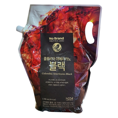 이마트 노브랜드 콜롬비아 아메리카노 블랙 2.1L (2개)_이미지