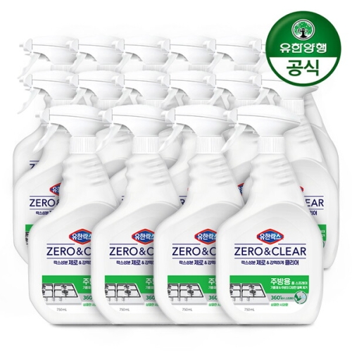 유한락스 제로앤클리어 주방청소용 750ml이미지입니다. 누르면 해당 게시물로 새창이동합니다.