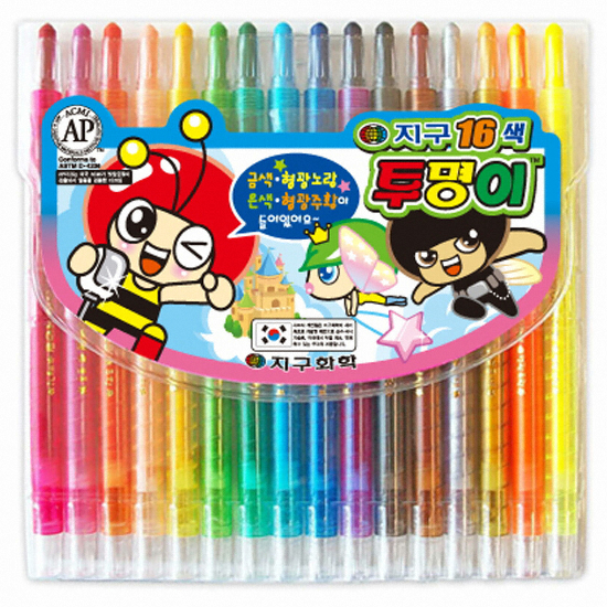 지구화학 투명이 색연필 (16색)_이미지