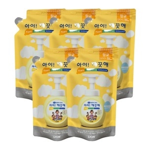 항균 폼 핸드워시 손세정제 보송보송한 파우더향 200ml 리필 5개