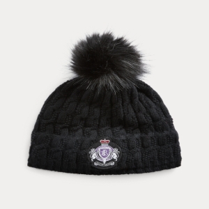  폴로랄프로렌 여성 Cable-Knit Crest Patch Hat 상품이미지