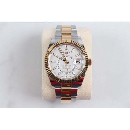 �ѷ��� 326933   Sky-Dweller Gold amp Steel Mens Wat