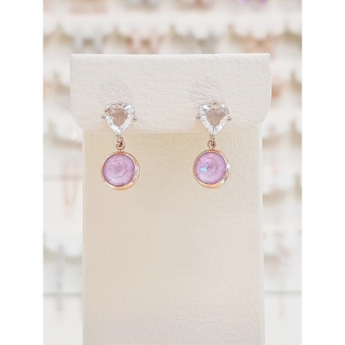 세이브존03 40대여자생일선물 물방울 큐빅 드롭 이어링 LE789 10326992