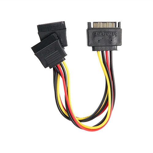 라이트컴 COMS NC048 SATA to SATA 전원 Y 케이블 (0.2m)_이미지