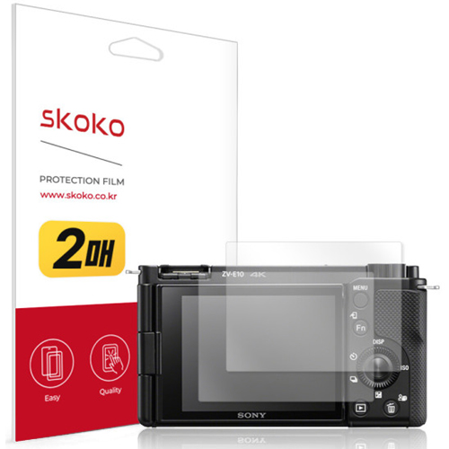 스코코 SONY ZV-E10용 슬립 올레포빅 액정보호필름