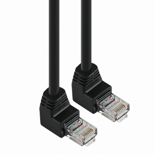 강원전자 NETmate CAT.5E UTP 위쪽 꺾임 랜케이블 (20m)_이미지