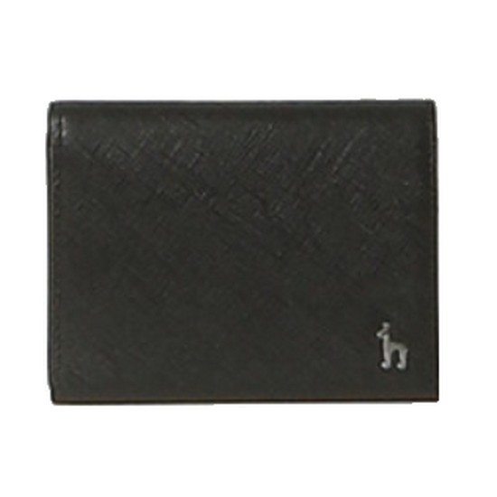LF 헤지스 블랙 배색 소가죽 명함지갑 HJHO3F610BK