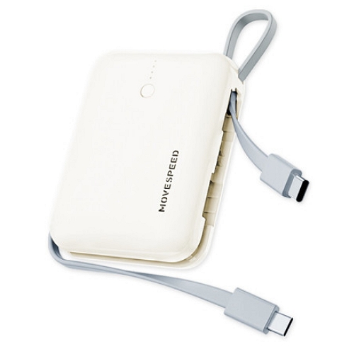 MOVESPEED PD 20W 케이블 일체형 보조배터리 Q10 Plus 10000mAh_이미지