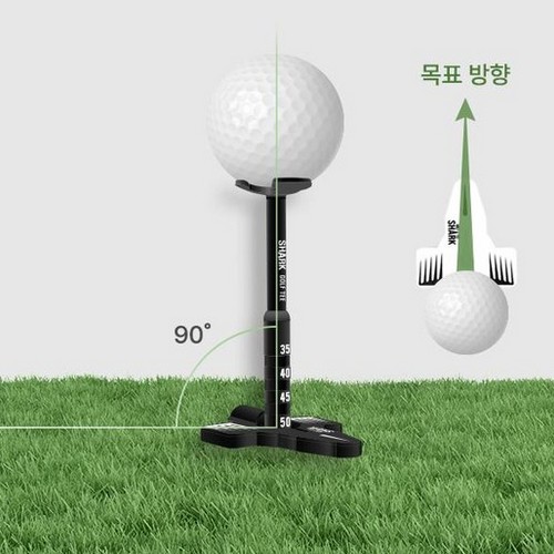 샤크 에이밍 높이조절 롱 골프티 (1개)_이미지