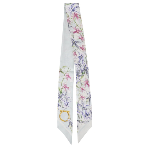 페라가모 라프리마 가이아 프린트 실크 스카프 32-1242-003 LIGHT DENIM+IVORY 789921_이미지