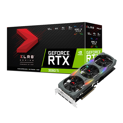 PNY XLR8 지포스 RTX 3080 Ti UPRISING EPIC-X RGB D6X 12GB Triple 마이크로닉스_이미지