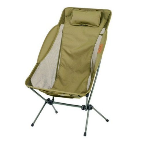 마운트리버 투스텝 와이드 사이드메쉬 체어 (카키)_이미지