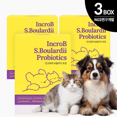 한국바이오팜 인크로비 보울라디 프로 면역 유산균 36g (1.2g x 30p) (3개)