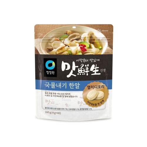 청정원 맛선생 멸치디포리 국물내기한알 160g(4gx40입) (1개)_이미지