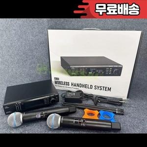 최고 전문 듀얼 무선 마이크 무대 공연 UHF 노래방 금속 핸드헬드 2 채널 600-699MHz ew100G3 07 2 Ear ..