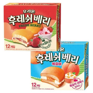 오리온 후레쉬베리 복숭아 336g (8개)