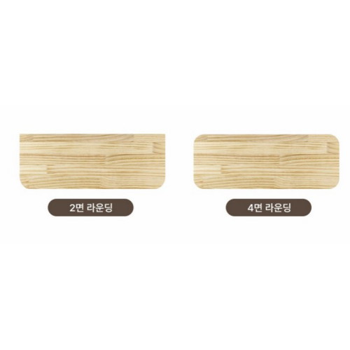 엘피우드 집성목 판재 라운딩 4면 18T (240 x 800mm)_이미지