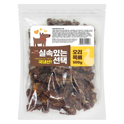 실속있는선택 수제간식 오리목뼈 500g