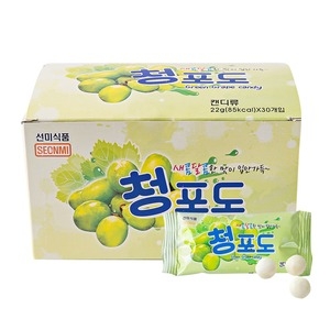 청포도 22g 30입 추억 옛날 간식 과자 캔디 젤리_이미지