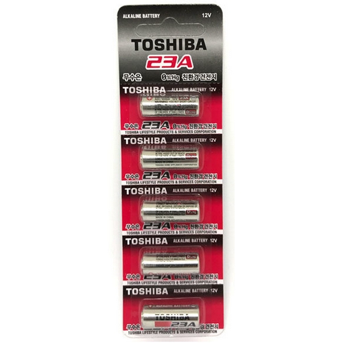 도시바 알카라인 23A (5개)