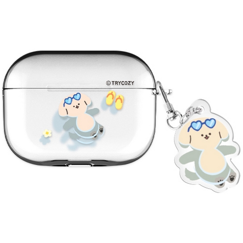 트라이코지 에어팟3 썸머 베케이션 클리어 키링 케이스 (정품)
