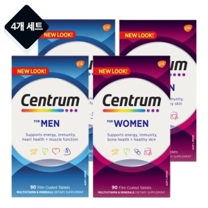 센트룸 포맨 남성 180정 + 포우먼 여성 180정 멀티종합비타민