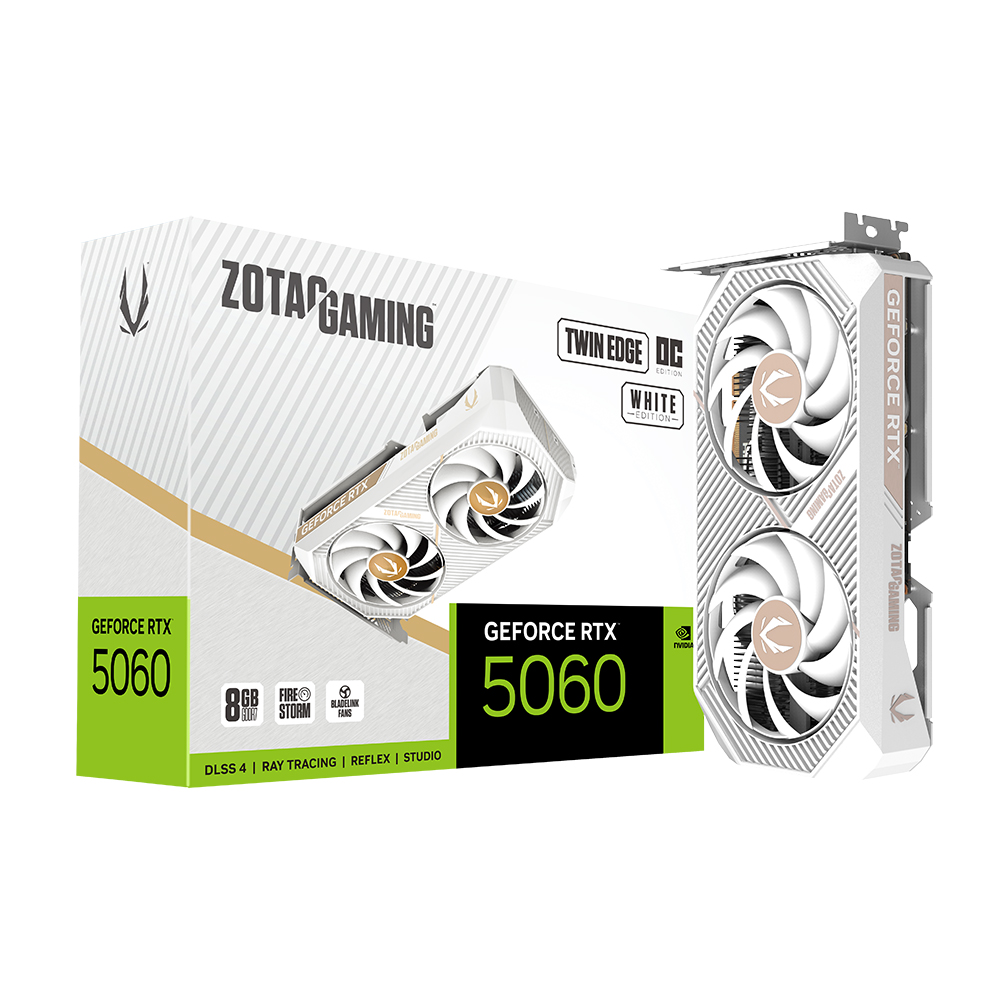 ZOTAC GAMING ������ RTX 5060 Twin Edge OC White D7 8GB